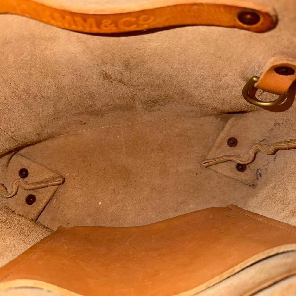 Elegant Brown Leather Tote Bag